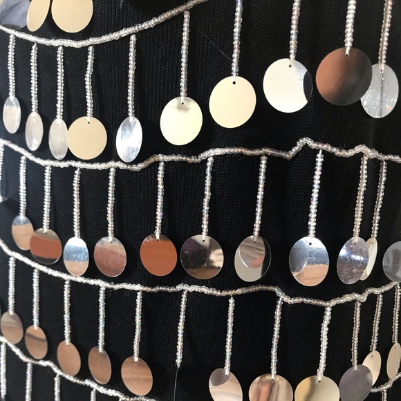 Joseph A Silk Tank top with beaded work - Picture 4 of 5